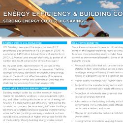 Screenshot of the factsheet energy efficient building codes